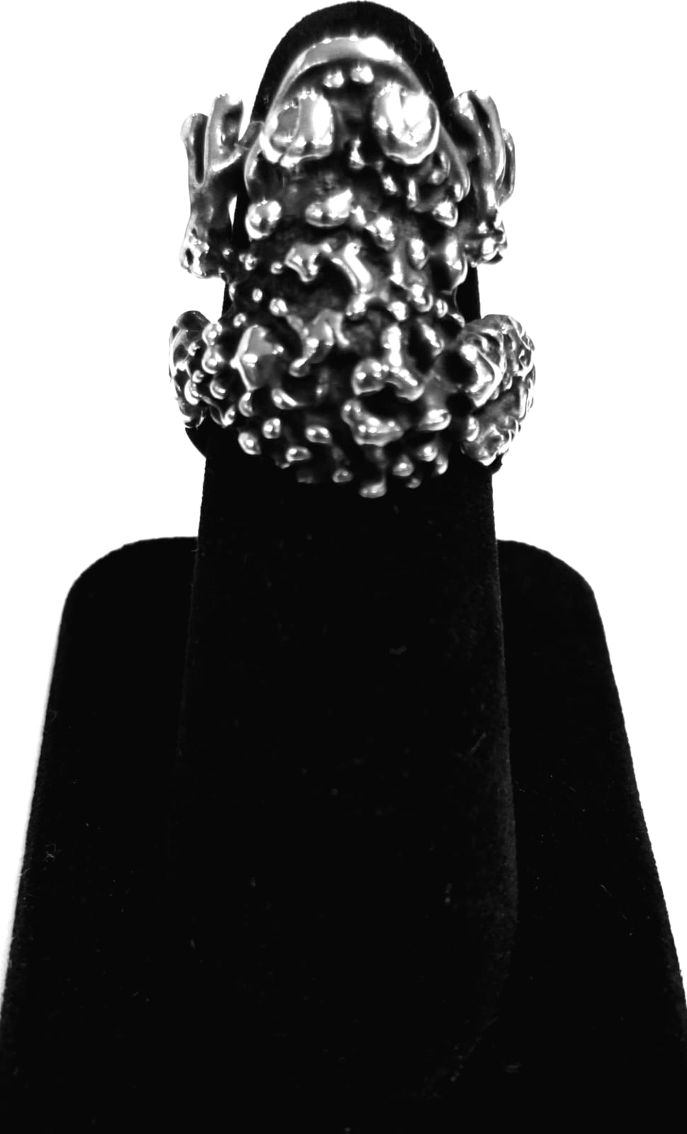 ANILLO RANA EN PLATA LEY 925
