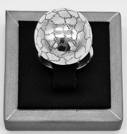 Anillo Diamantada Plata Ley 925