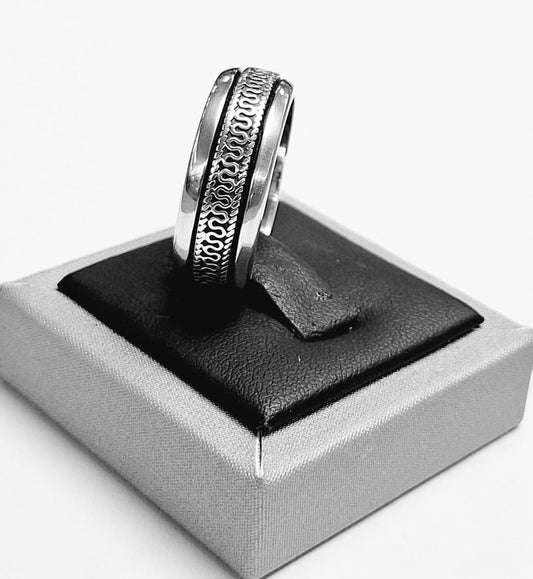 ANILLO ANTI ANSIEDAD EN PLATA LEY 925