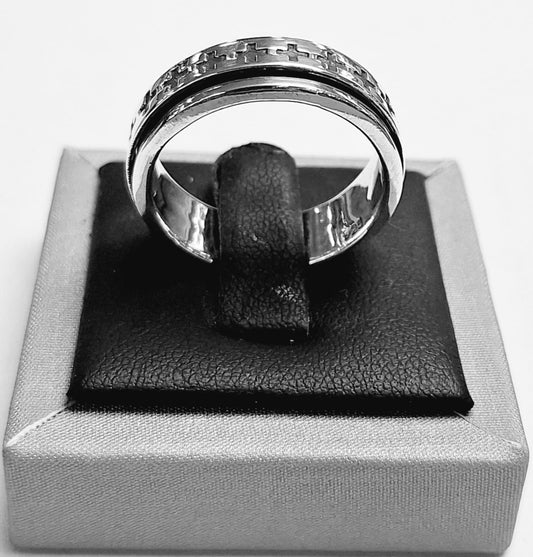 ANILLO  ANTI ANSIEDAD EN PLATA LEY 925