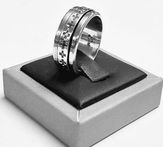 ANILLO ANTI ANSIEDAD EN PLATA LEY 925
