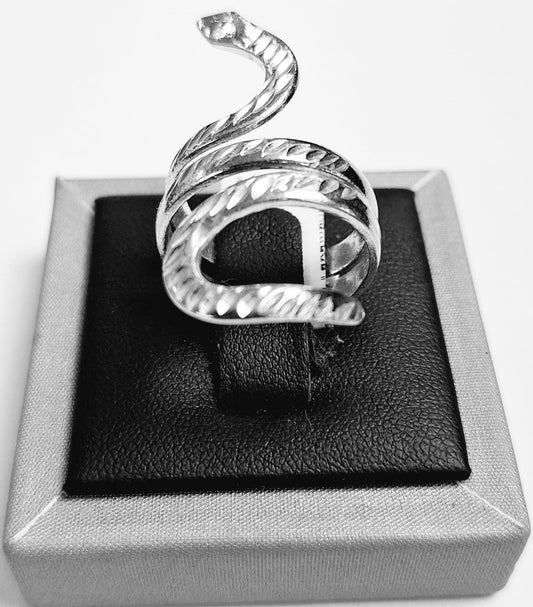 ANILLO SERPIENTE EN PLATA LEY 925