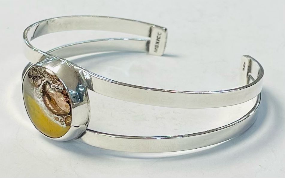 BRAZALETE CON DICROICO EN PLATA LEY 925