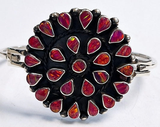 BRAZALETE  CON OPALO EN PLATA LEY 925