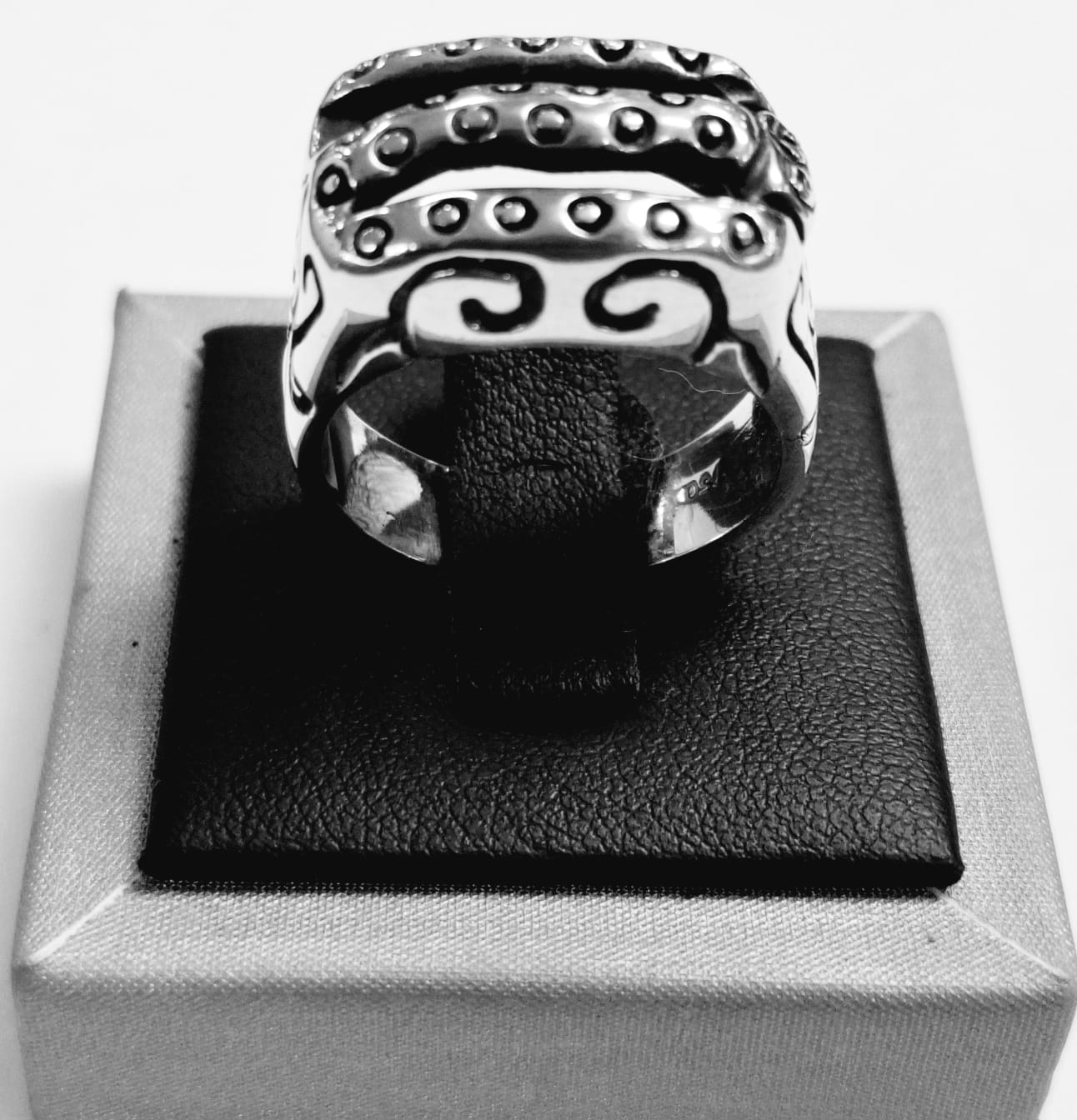 ANILL ESPIRAL  EN PLATA LEY 950