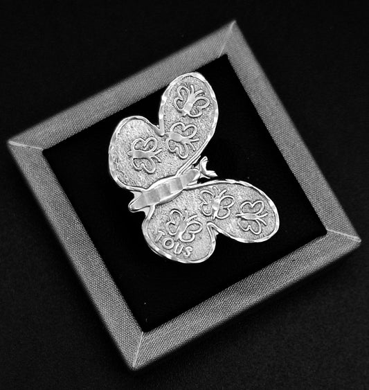 ANILLO PLATA LEY 925 , MARIPOSA