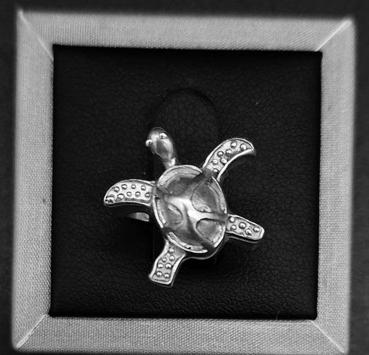 ANILLO PLATA LEY 950 , TORTUGA