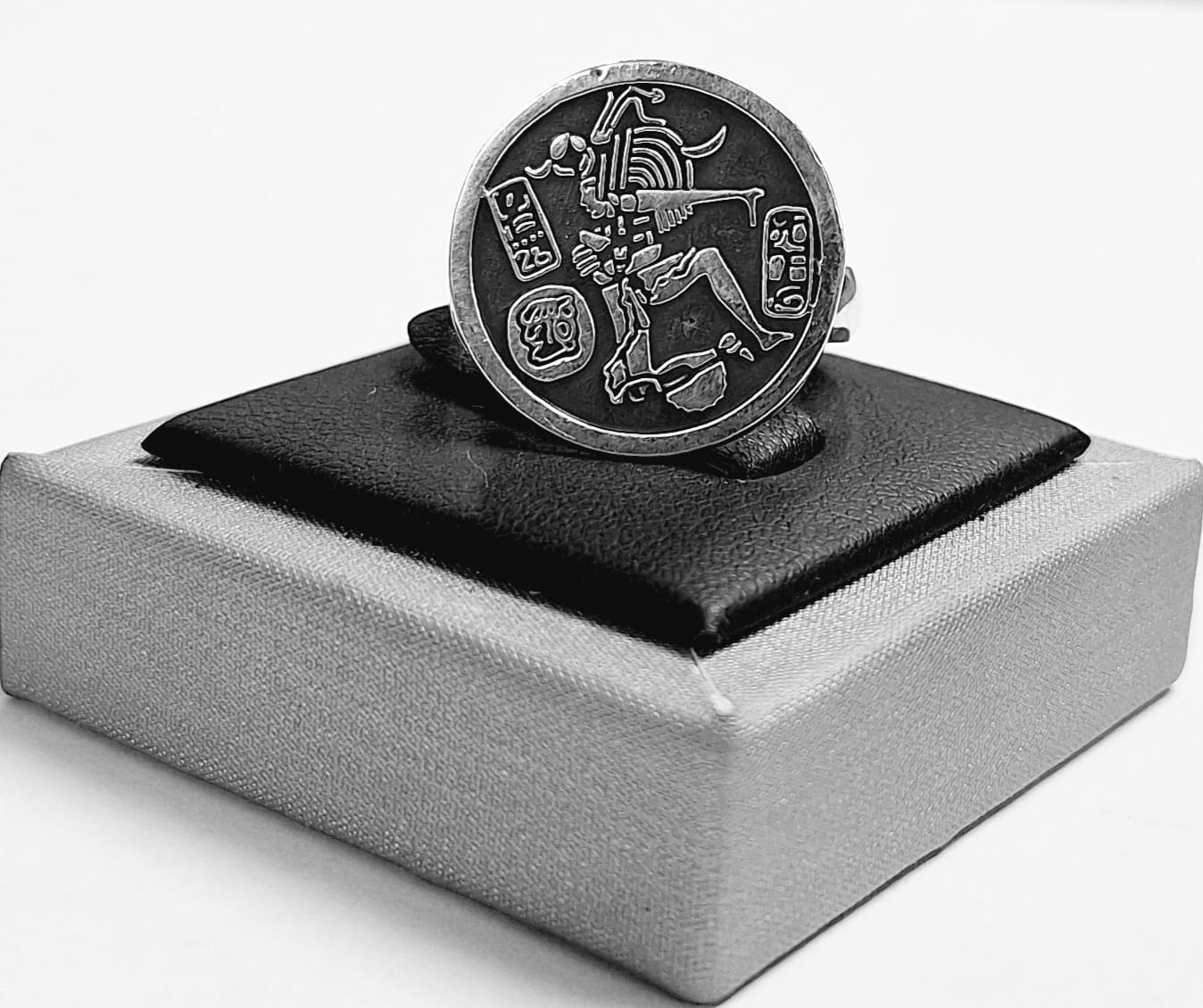 ANILLO TETRAGRAMATON EN  PLATA LEY 950