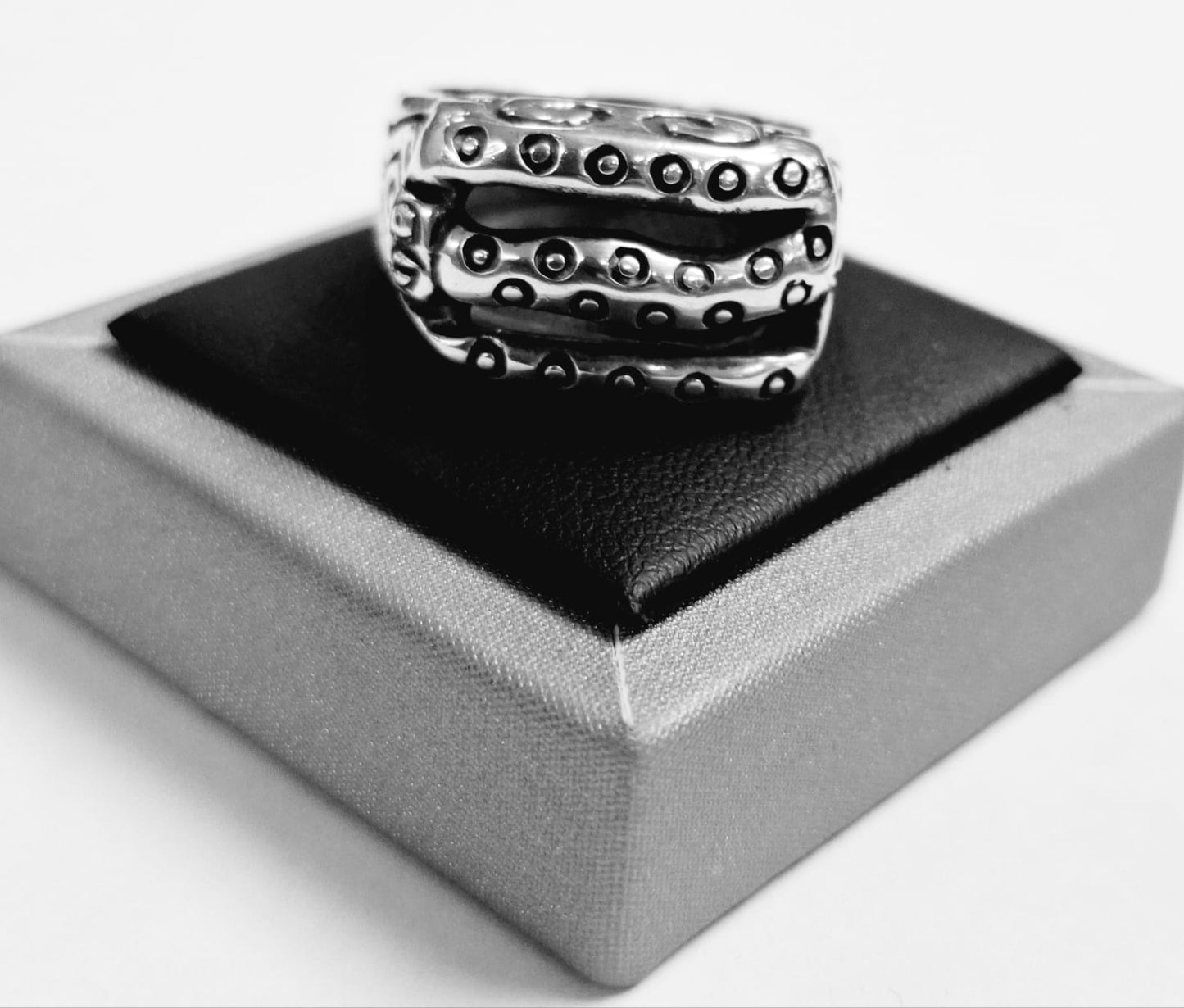 ANILL ESPIRAL  EN PLATA LEY 950