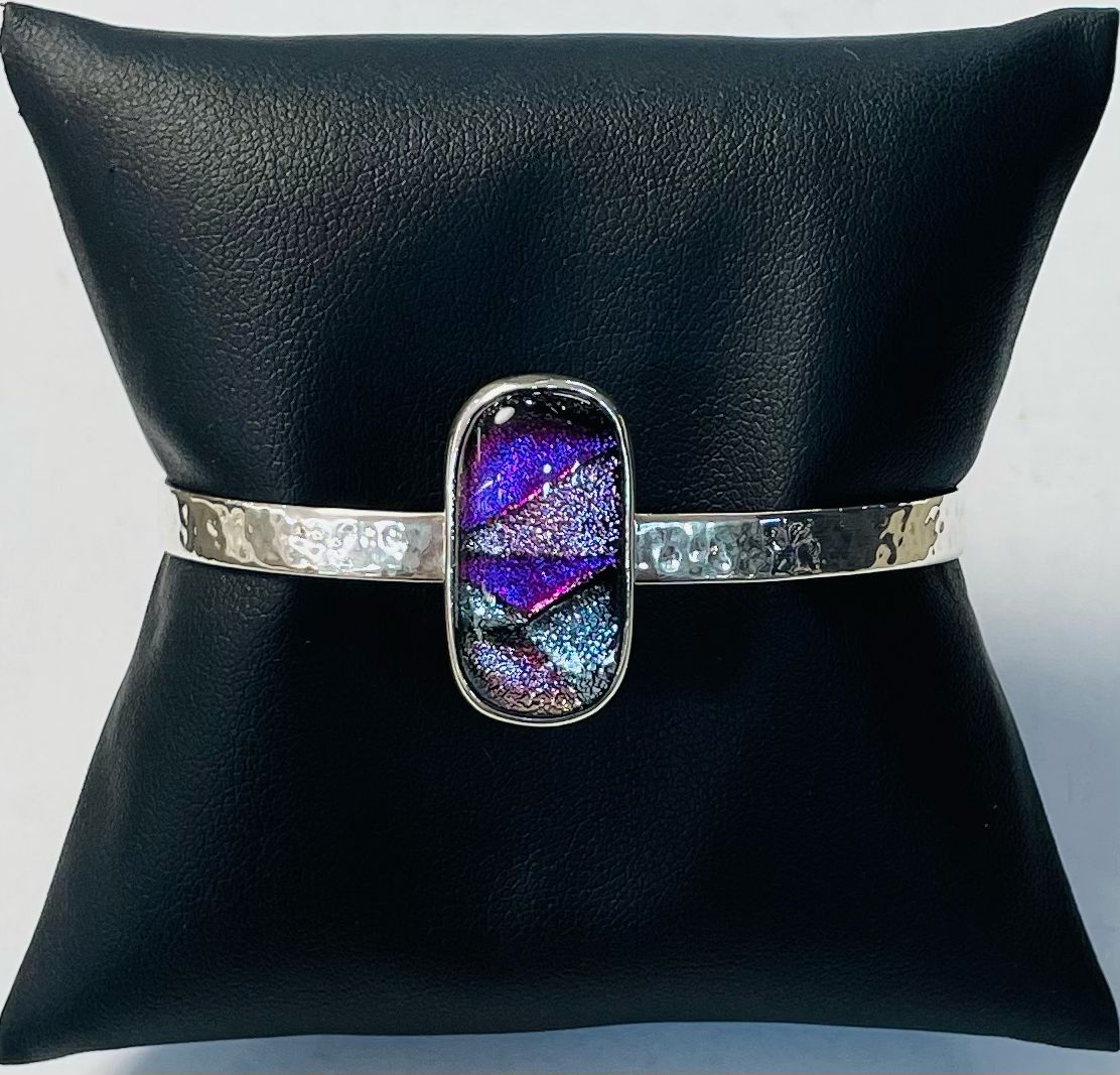 BRAZALETE CON DICROICO EN PLATA LEY 925
