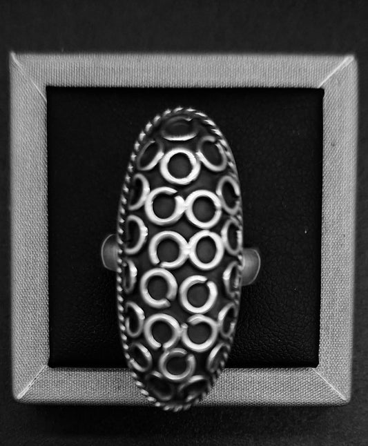 ANILLO PLATA LEY 925 ,VINTAGE