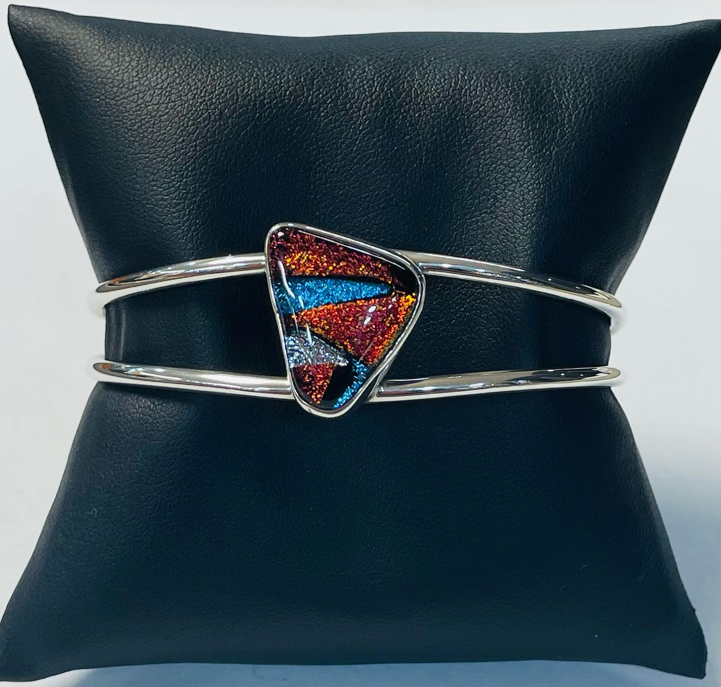 BRAZALETE CON DICROICO EN PLATA LEY 925