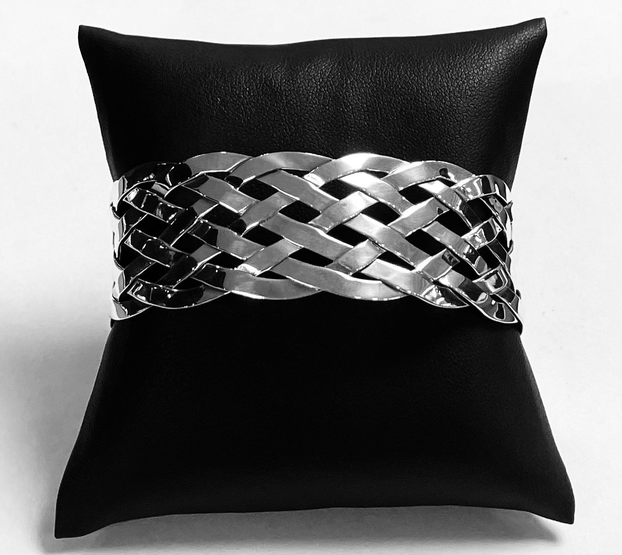 BRAZALETE TEJIDO EN PLATA LEY 925