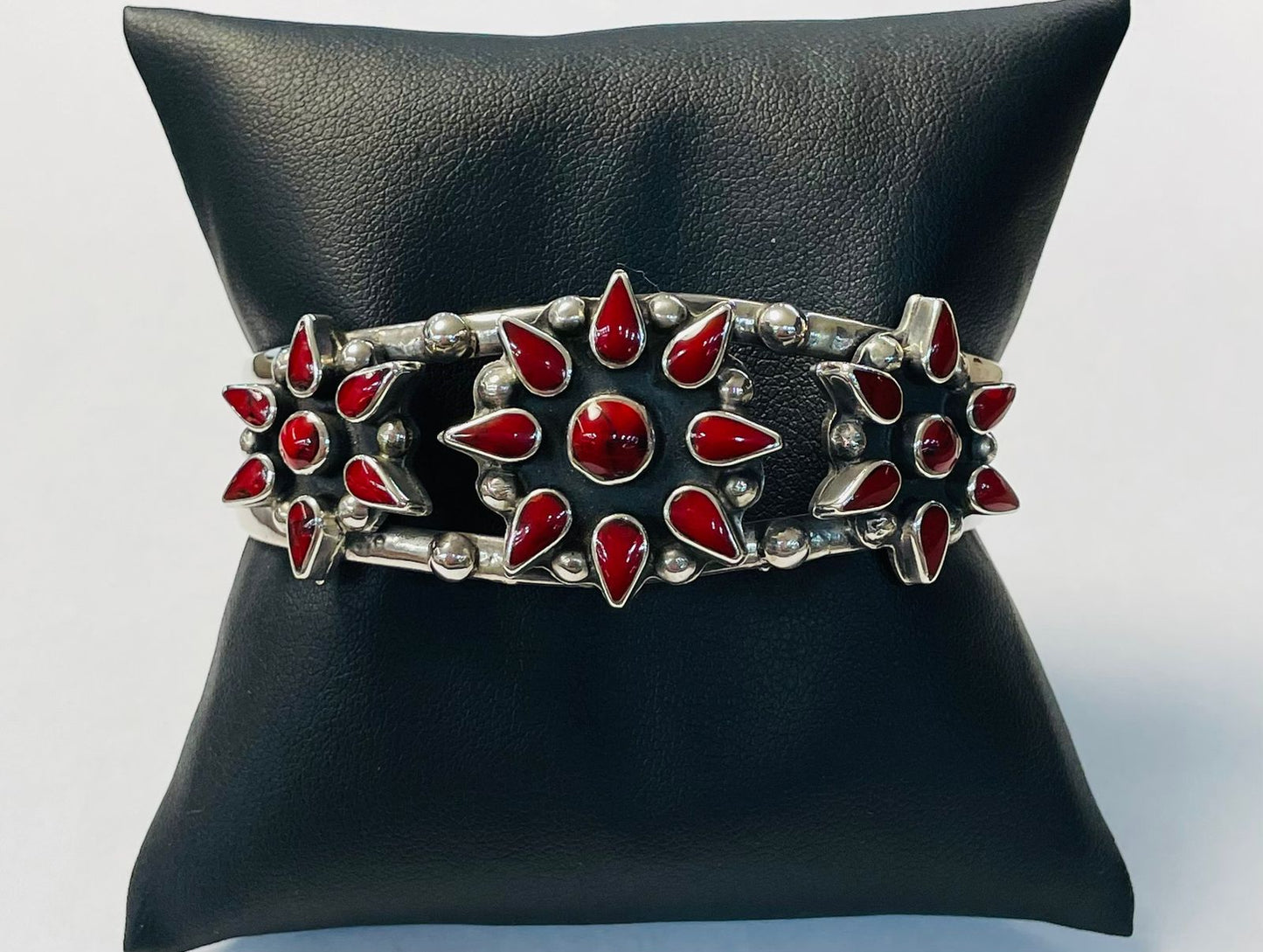 BRAZALETE EN PLATA 925 CON CORAL