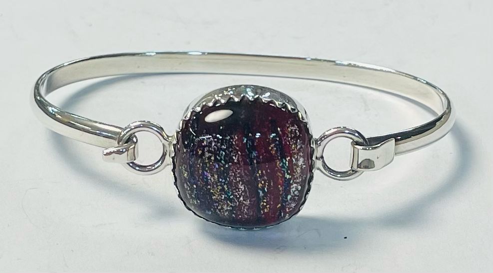 BRAZALETE CON DICROICO EN PLATA LEY 925