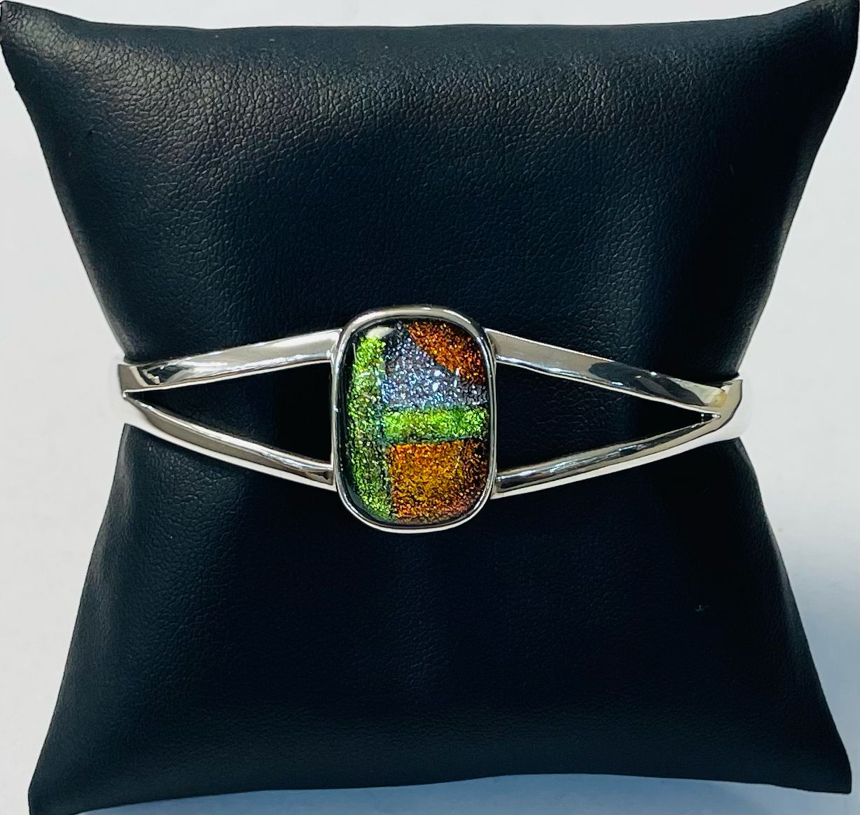 BRAZALETE CON DICROICO EN PLATA LEY 925