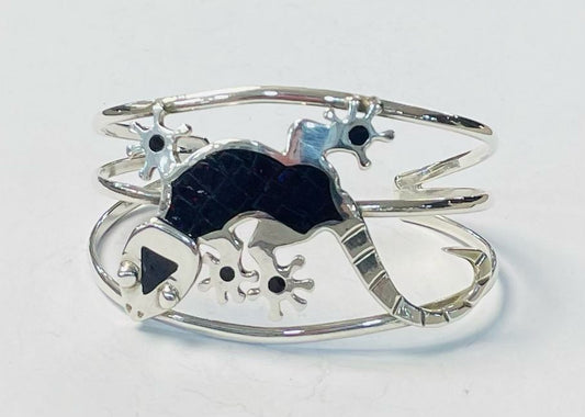 BRAZALETE CON OPALO  EN PLATA LEY 925