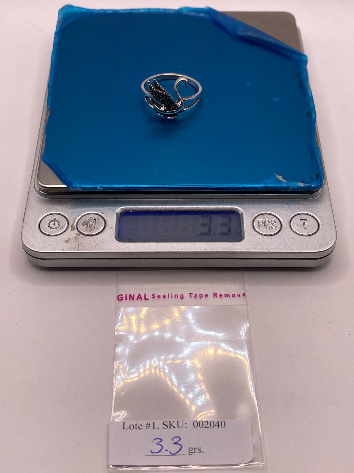 🦢 Anillo Cisne con Marquesitas en Plata Ley 925