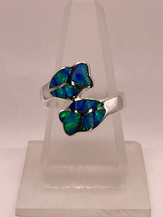 💍 Anillo Corazón con Ópalo de Fuego en Plata Ley .950 en báscula mostrando peso