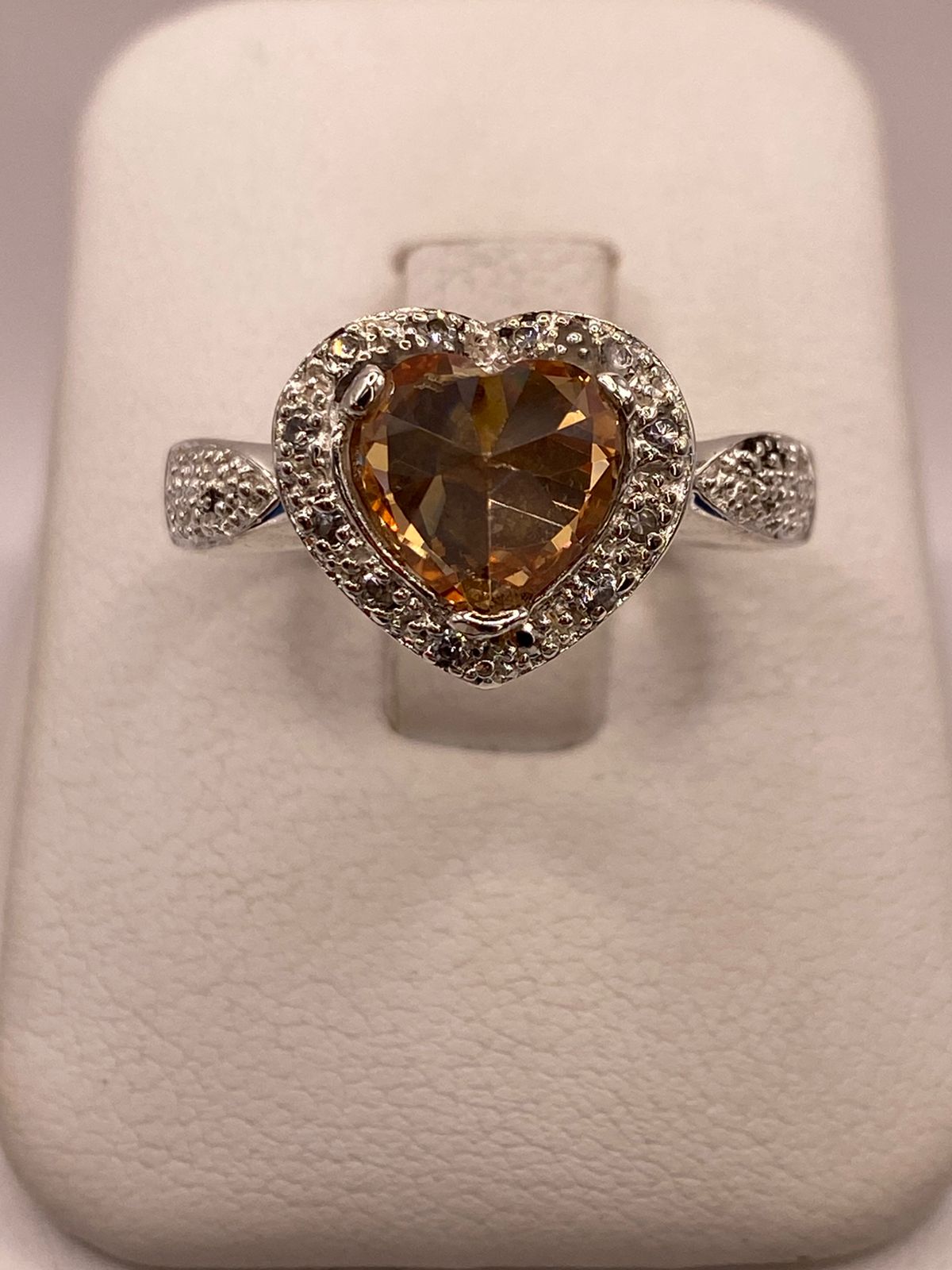 Anillo Corazón de Plata 925 con Zirconia