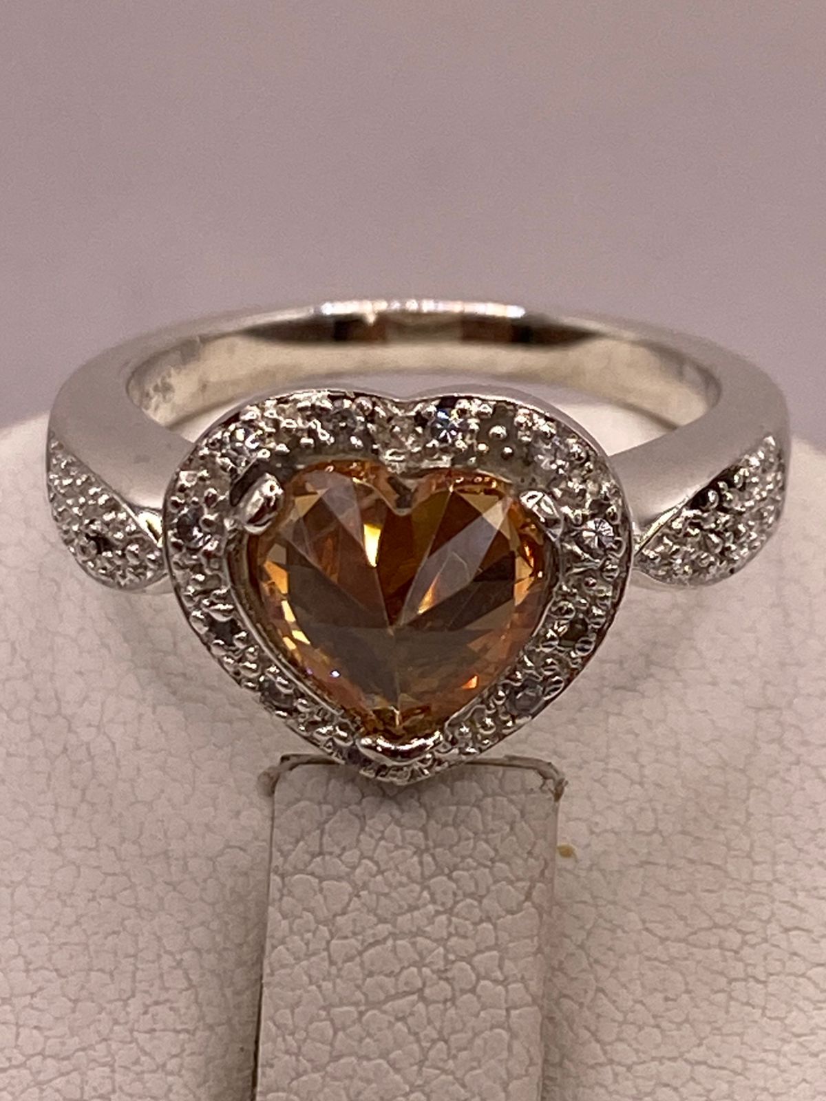 Anillo Corazón de Plata 925 con Zirconia