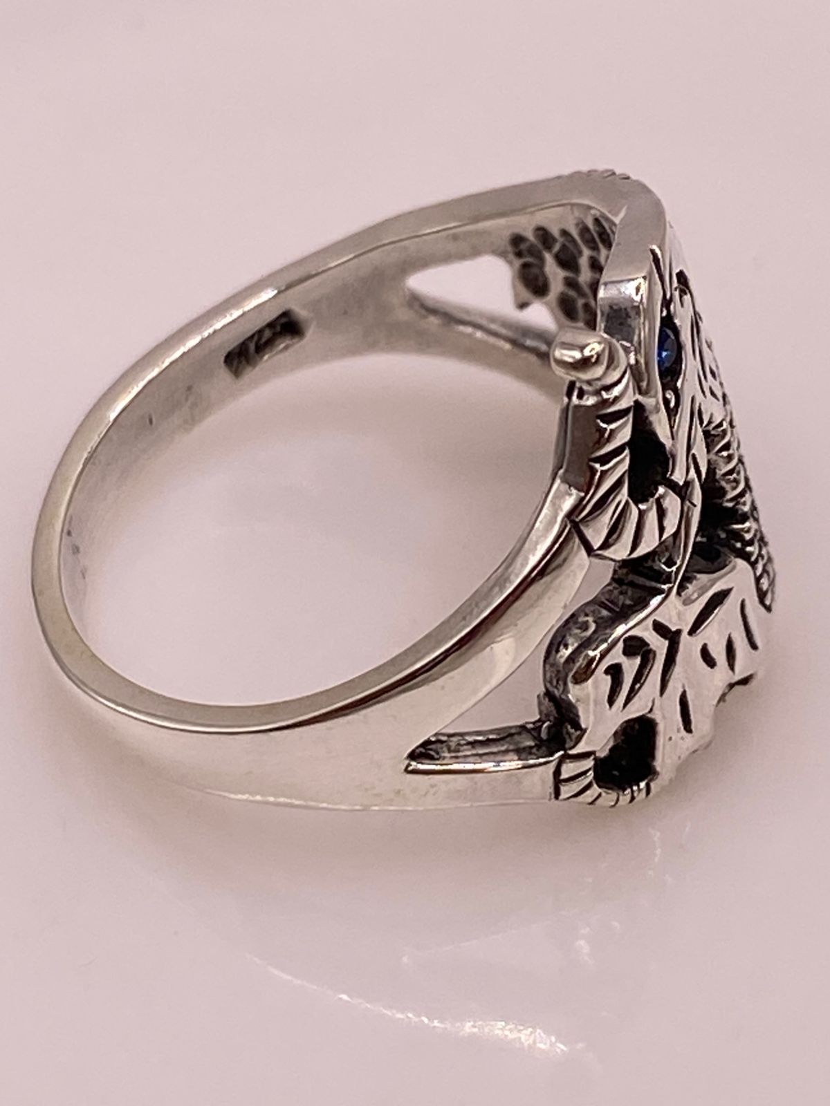 🐘 ANILLO ELEFANTE VINTAGE CON MARQUESITAS EN PLATA LEY 925