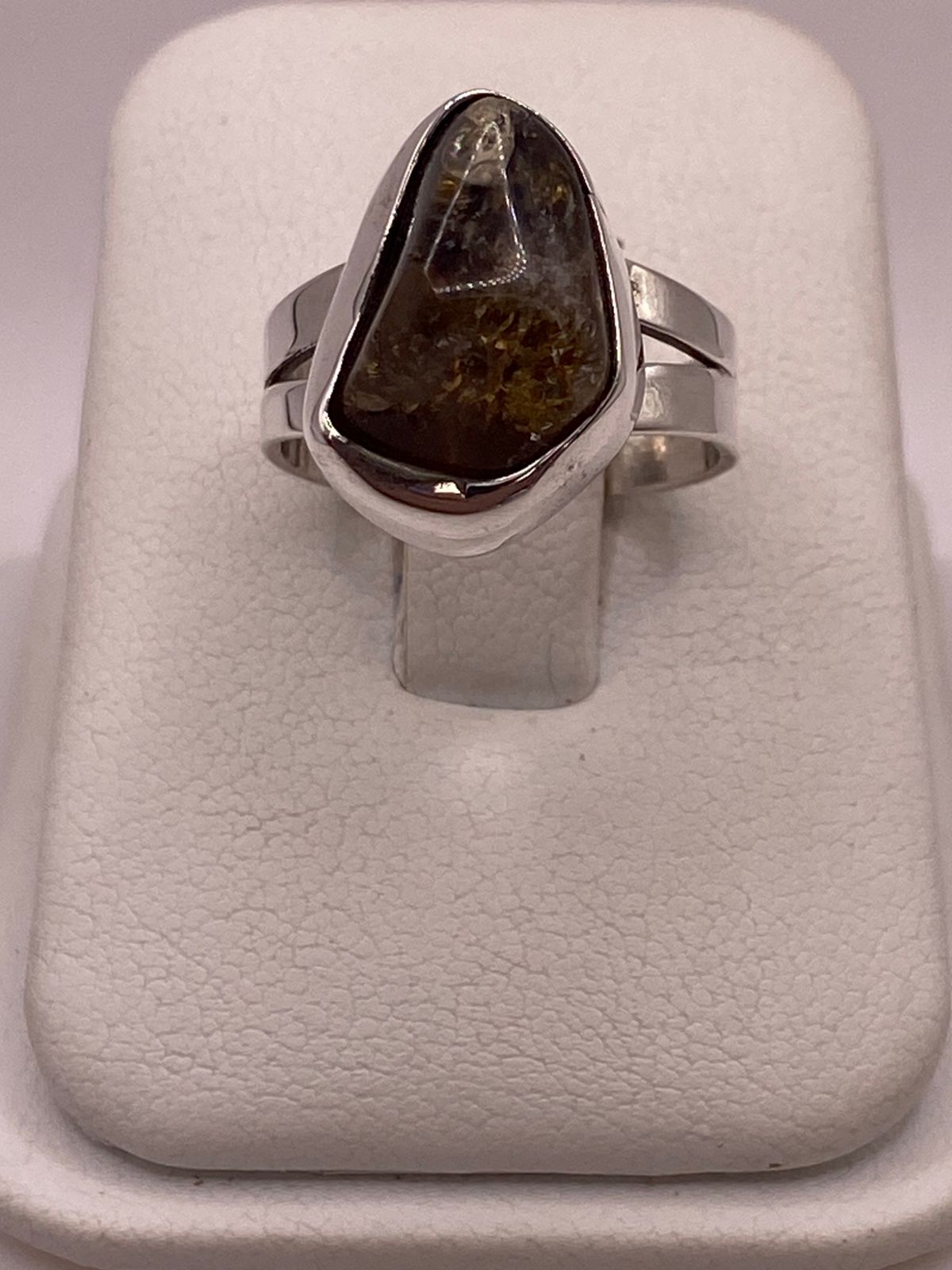ANILLO DE PLATA 925 CON CUARZO NATURAL