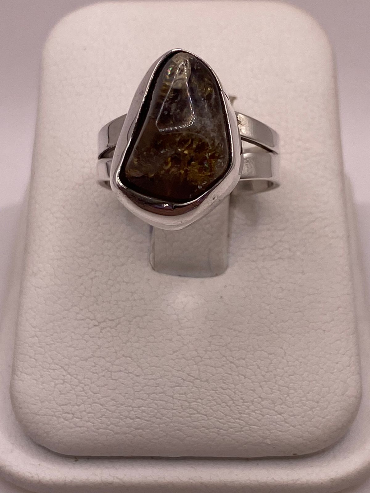 ANILLO DE PLATA 925 CON CUARZO NATURAL