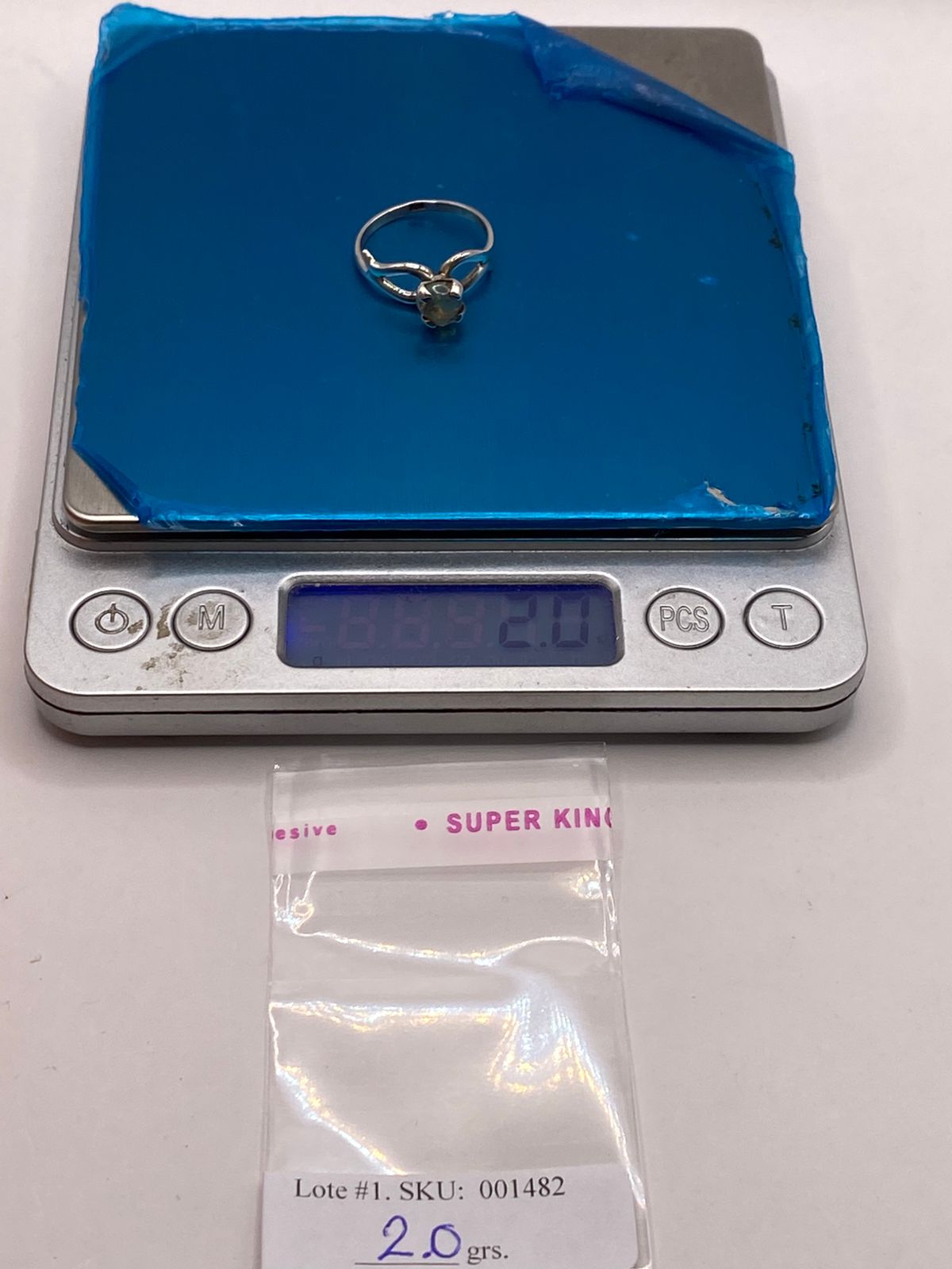 ANILLO DE PLATA LEY 925 CON ÁMBAR AHUMADO