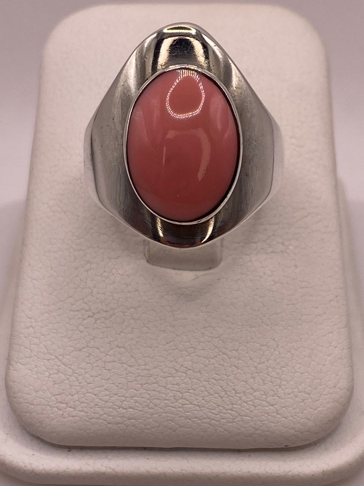 ANILLO DE PLATA LEY 925 CON CORNALINA