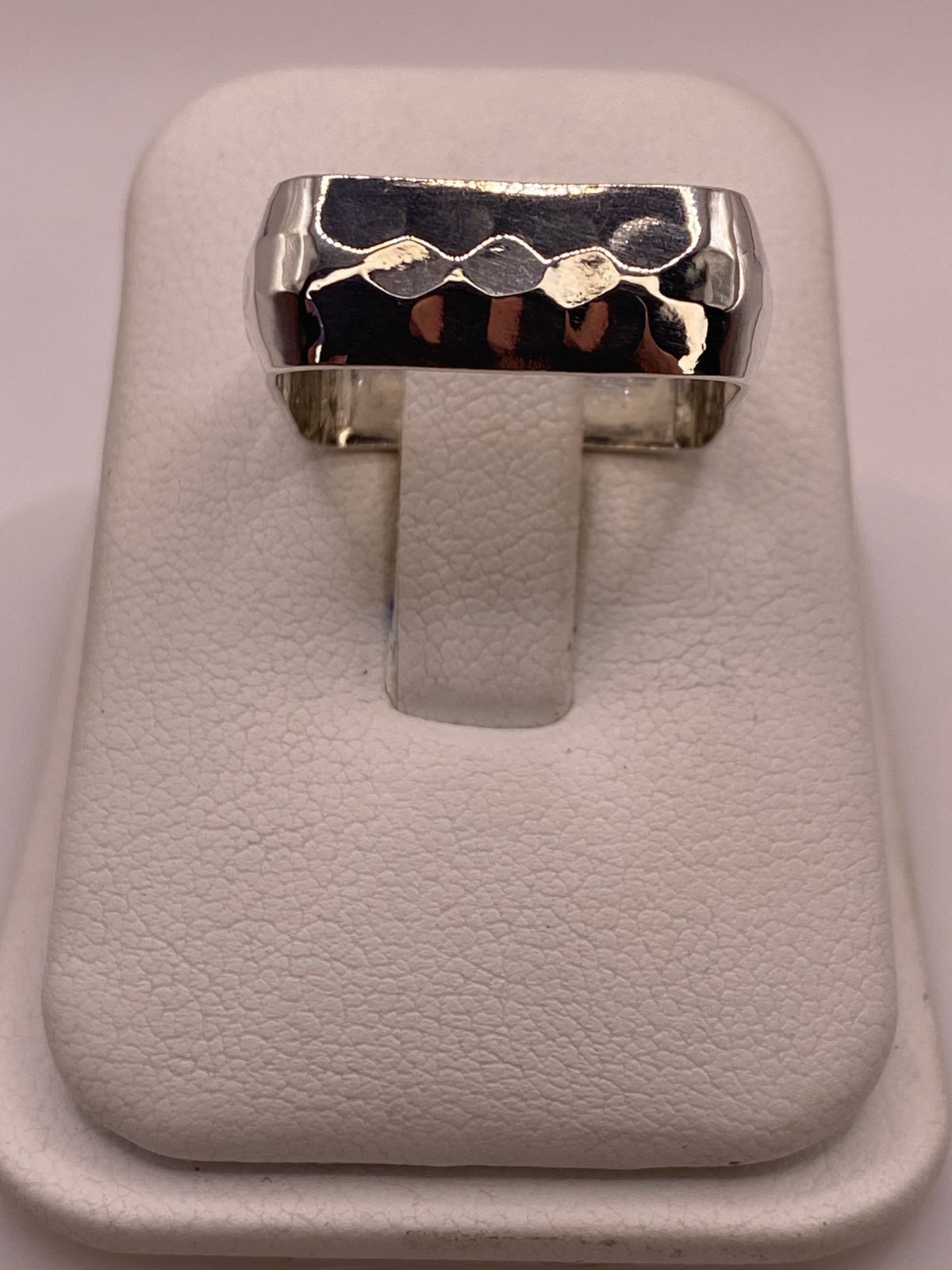 ANILLO DE PLATA LEY 925 MARTILLADO