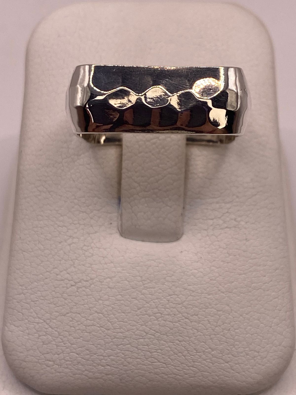 ANILLO DE PLATA LEY 925 MARTILLADO