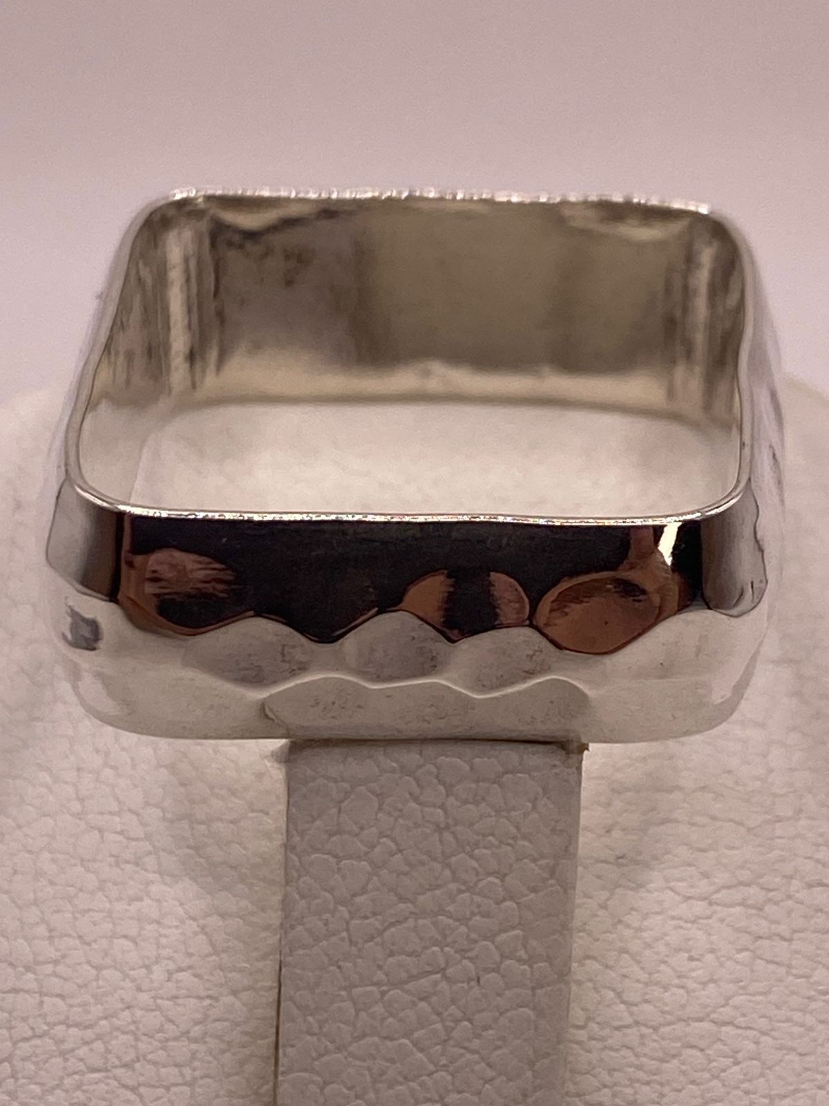 ANILLO DE PLATA LEY 925 MARTILLADO