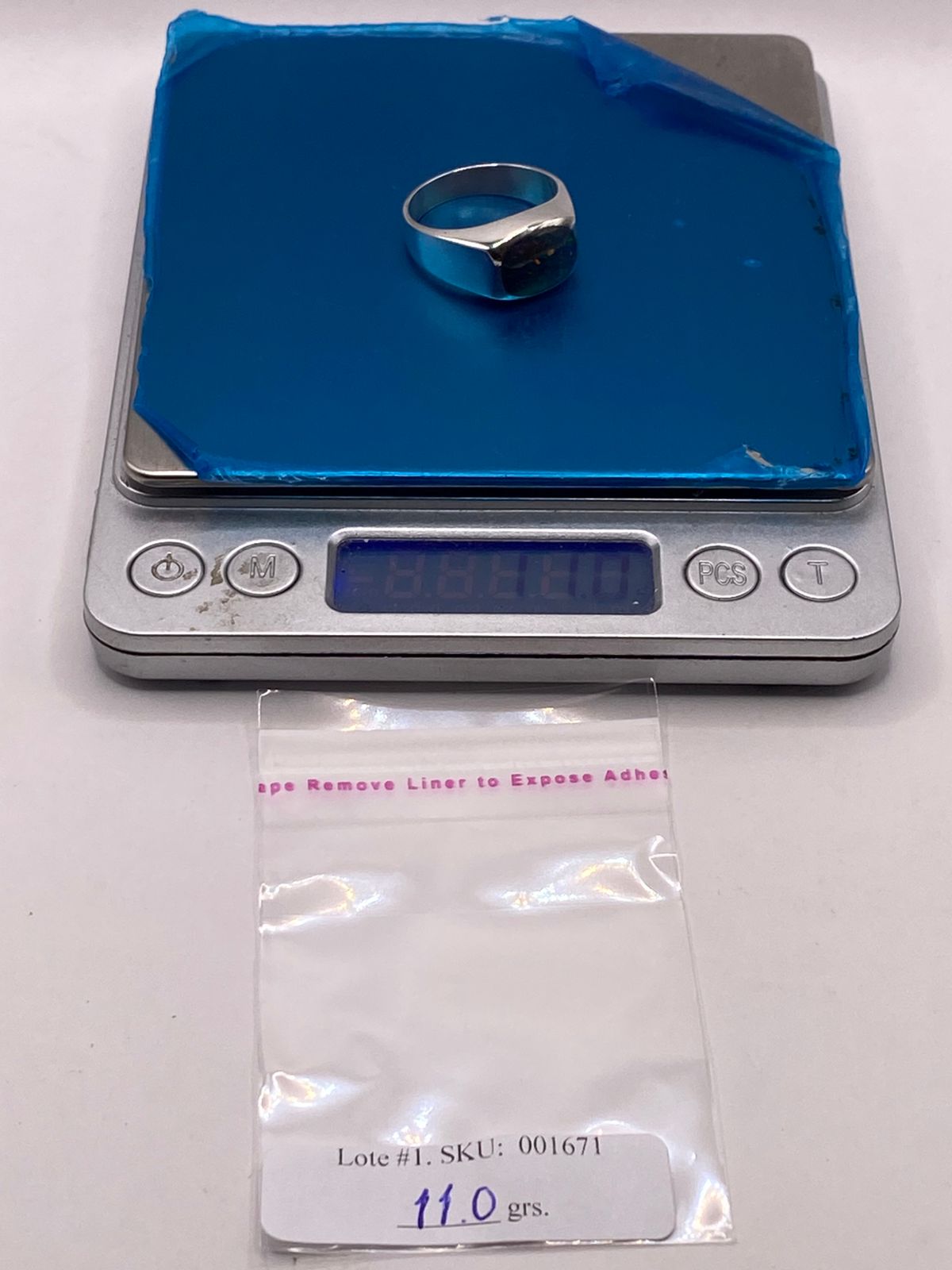 ANILLO DE PLATA LEY 950 CON ÓPALO