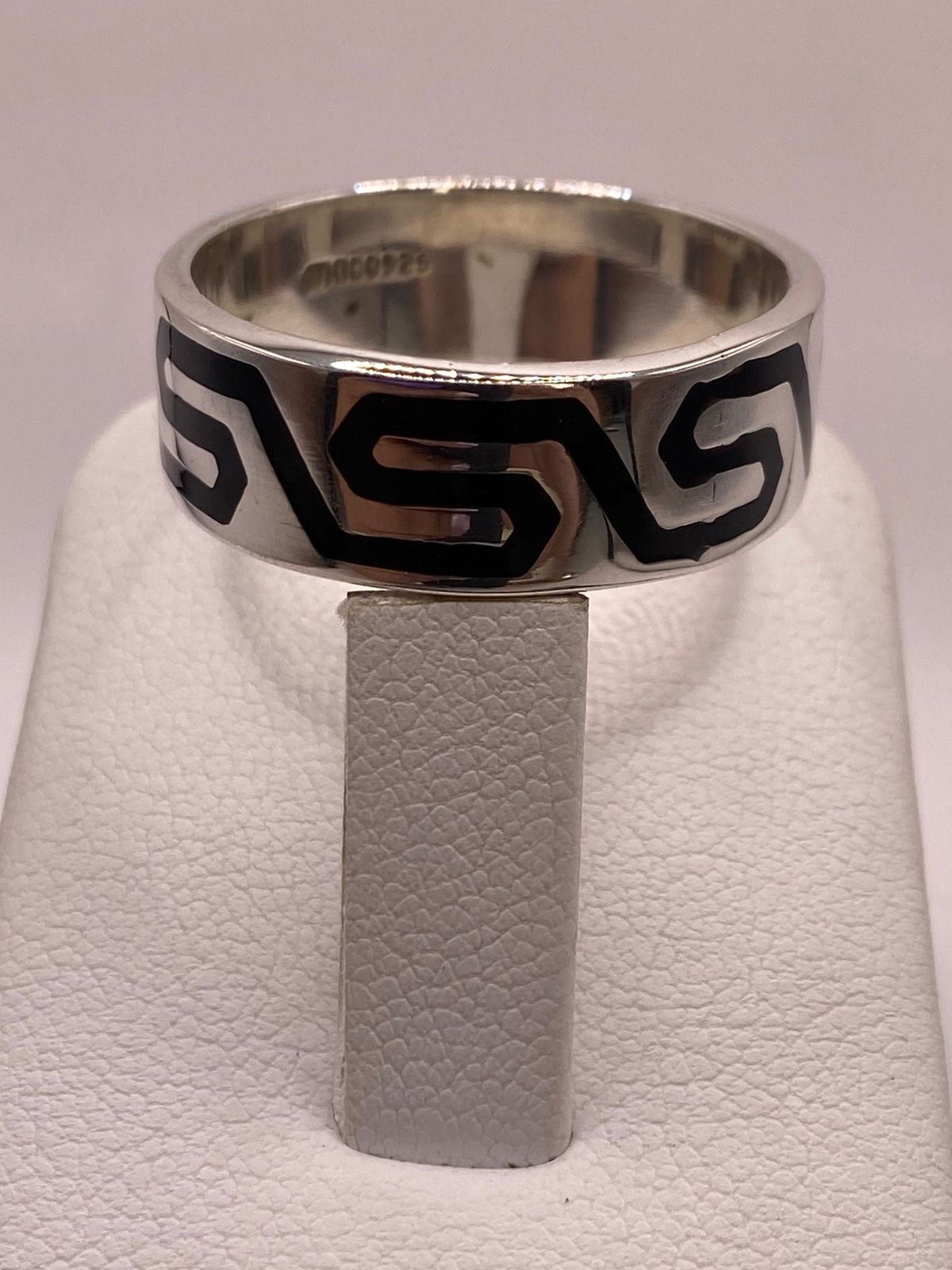 Anillo de Plata .925 con Greca Prehispánica
