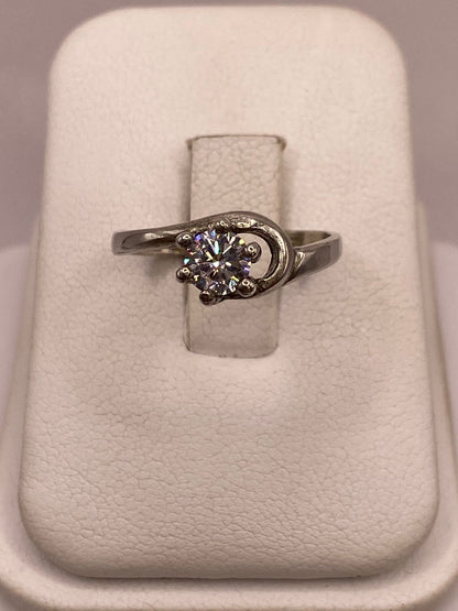 Anillo Solitario de Zirconia Blanca en Plata Ley 925 — imagen 9