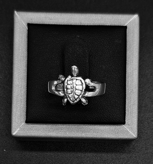 ANILLO PLATA LEY 925 , TORTUGA