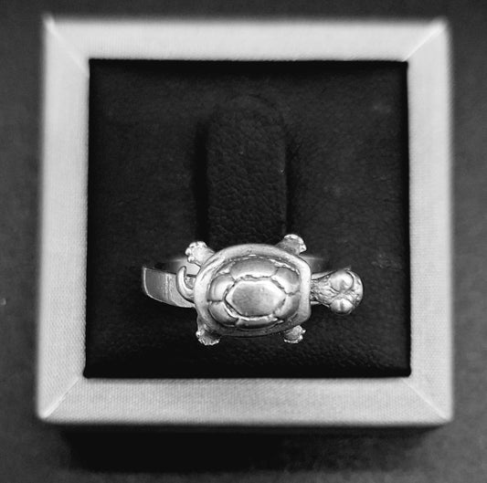 ANILLO PLATA LEY 925 , TORTUGA
