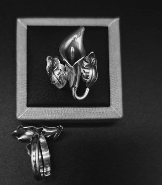 ANILLO ALCATRAZ  EN PLATA LEY 925.