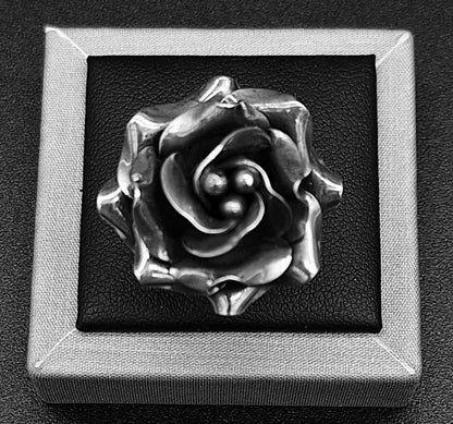 Anillo Plata Ley 925 , Rosa.
