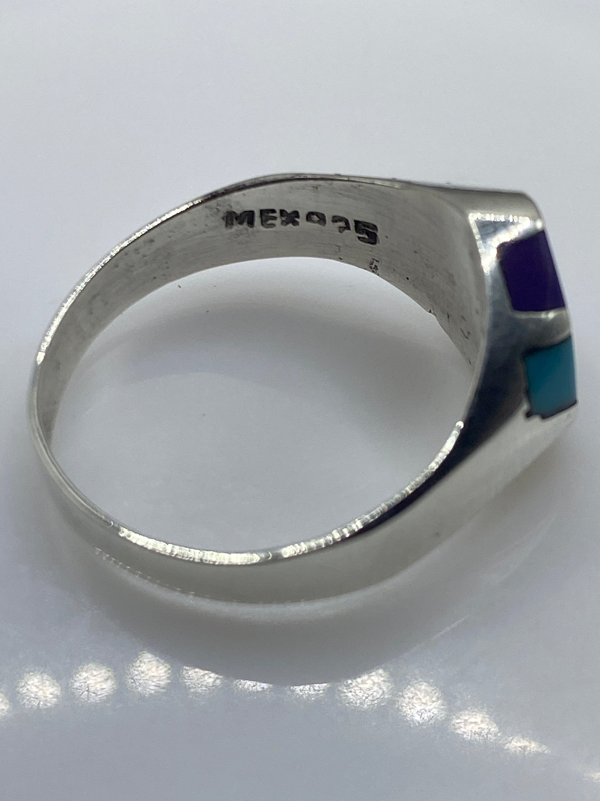 Anillo de Plata con Turquesa Azul Cielo — Minimalista — foto 5