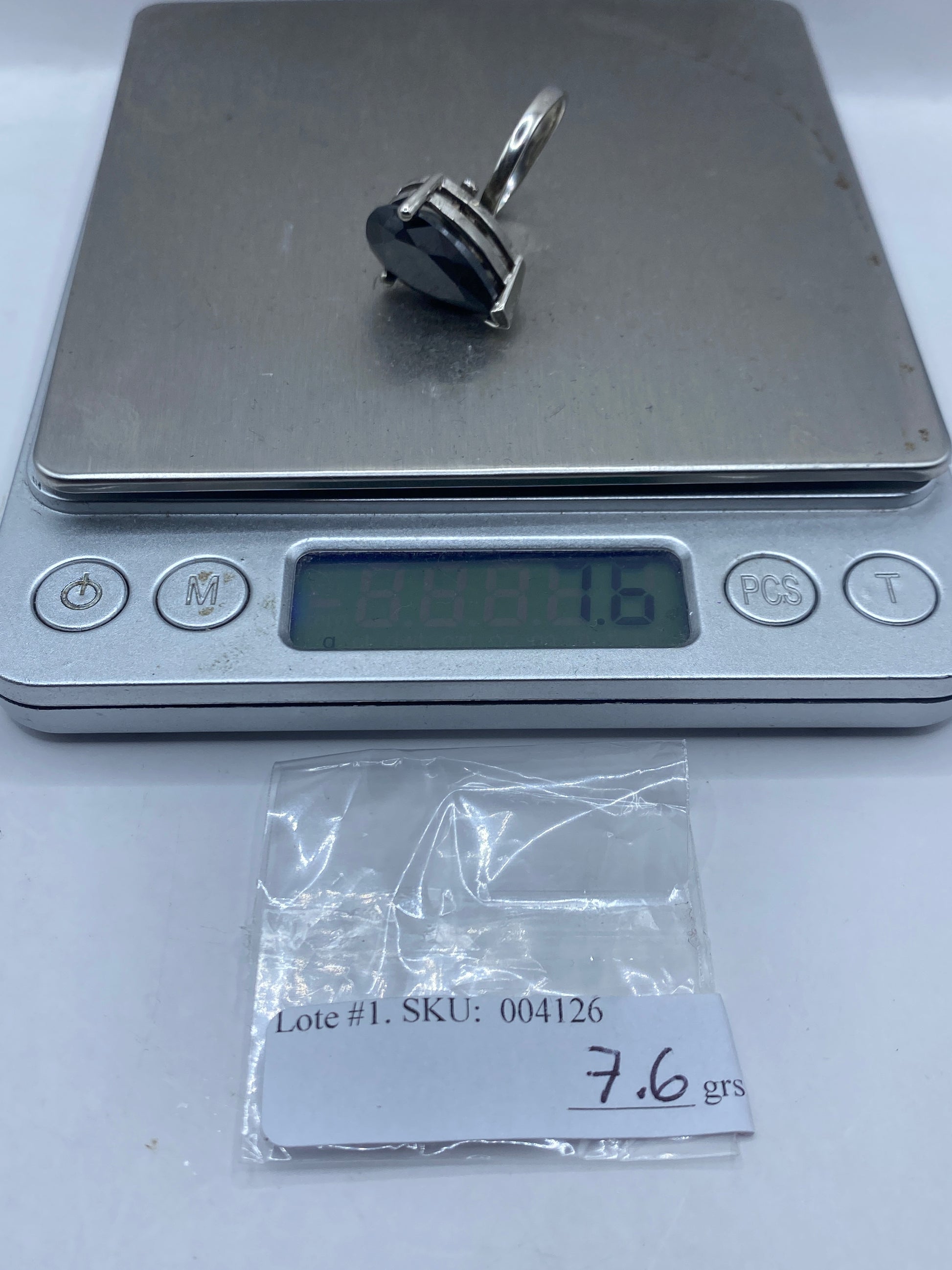 Anillo Solitario Circonia Negra Facetada — Plata .925 — foto 5