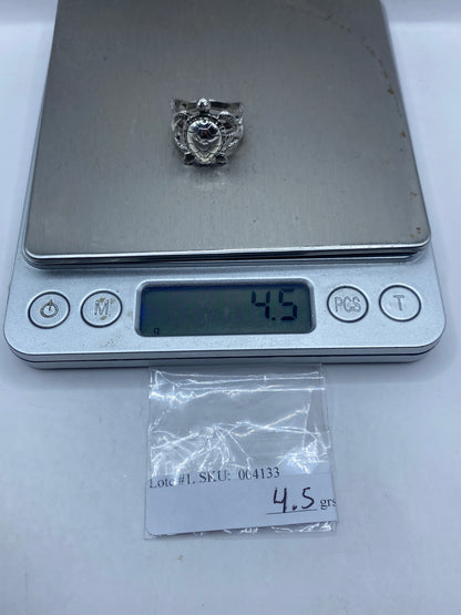 Anillo Tortuga de Plata .950 — Texturizado Artesanal — foto 6