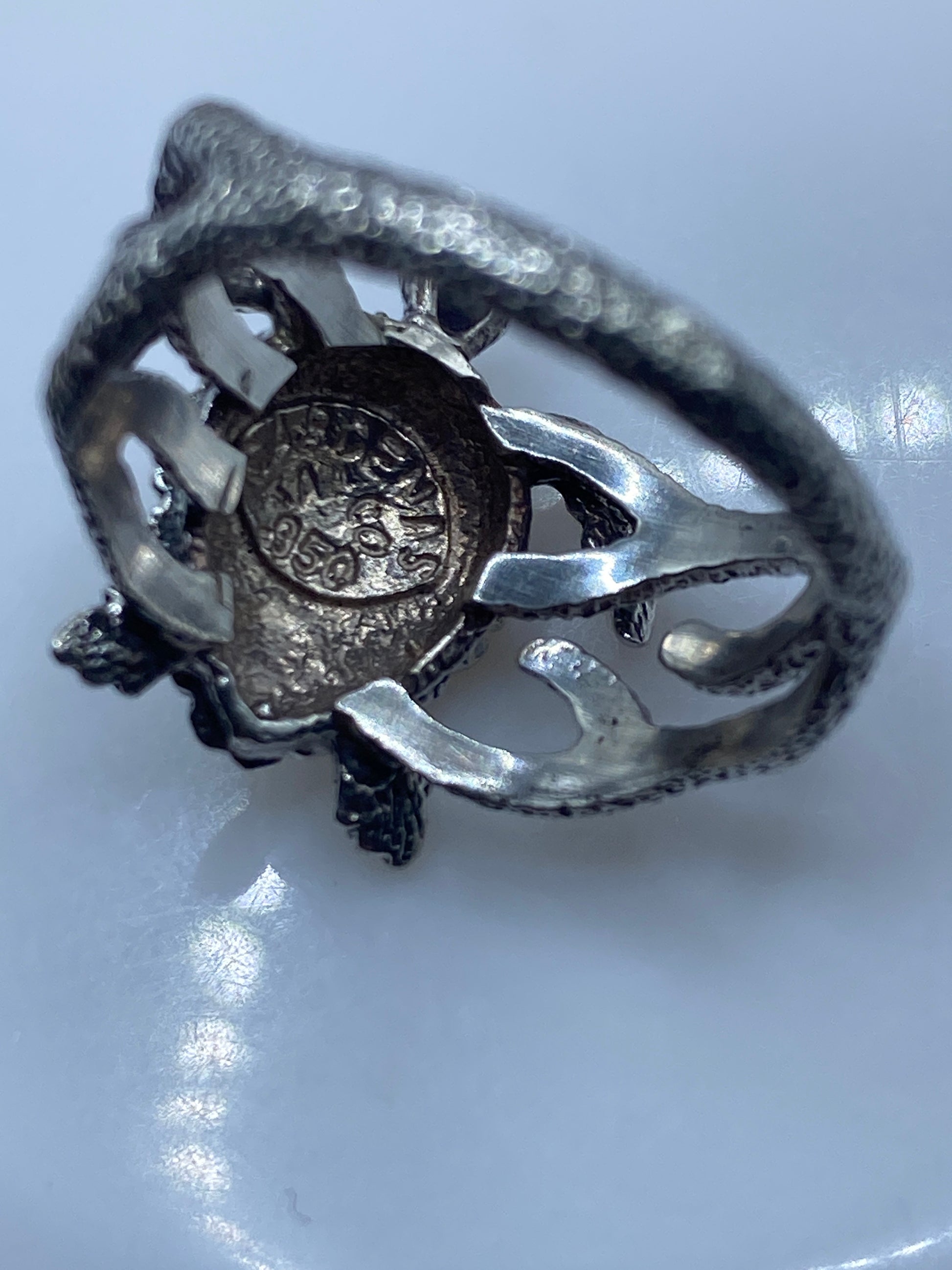Anillo Tortuga de Plata .950 — Símbolo Prehispánico — foto 5