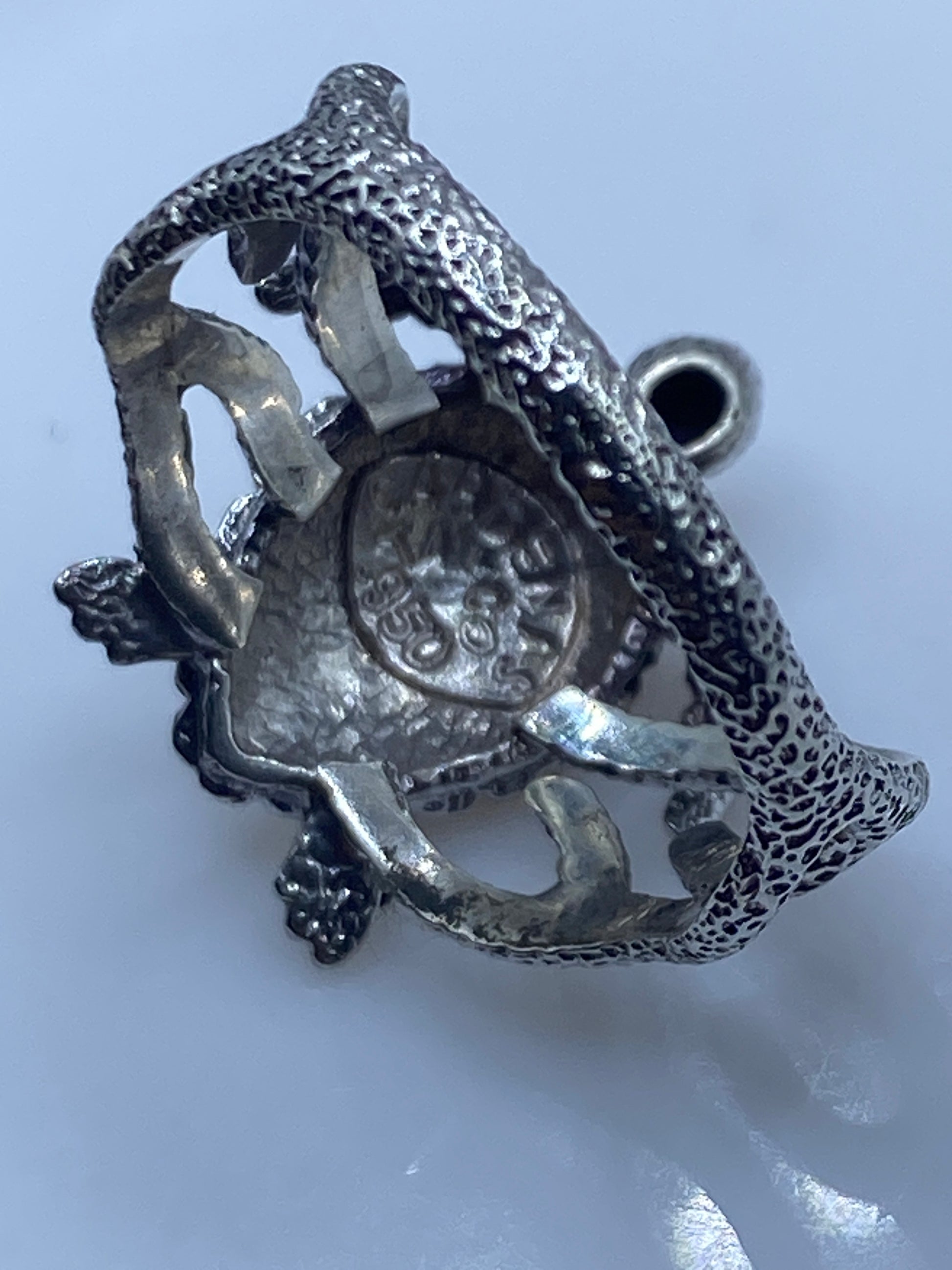 Anillo Tortuga Plata .950 — Diseño Étnico Artesanal — foto 5