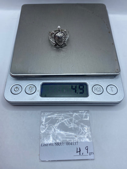 Anillo Plata .950 Tortuga Sagrada — Diseño Prehispánico — foto 6