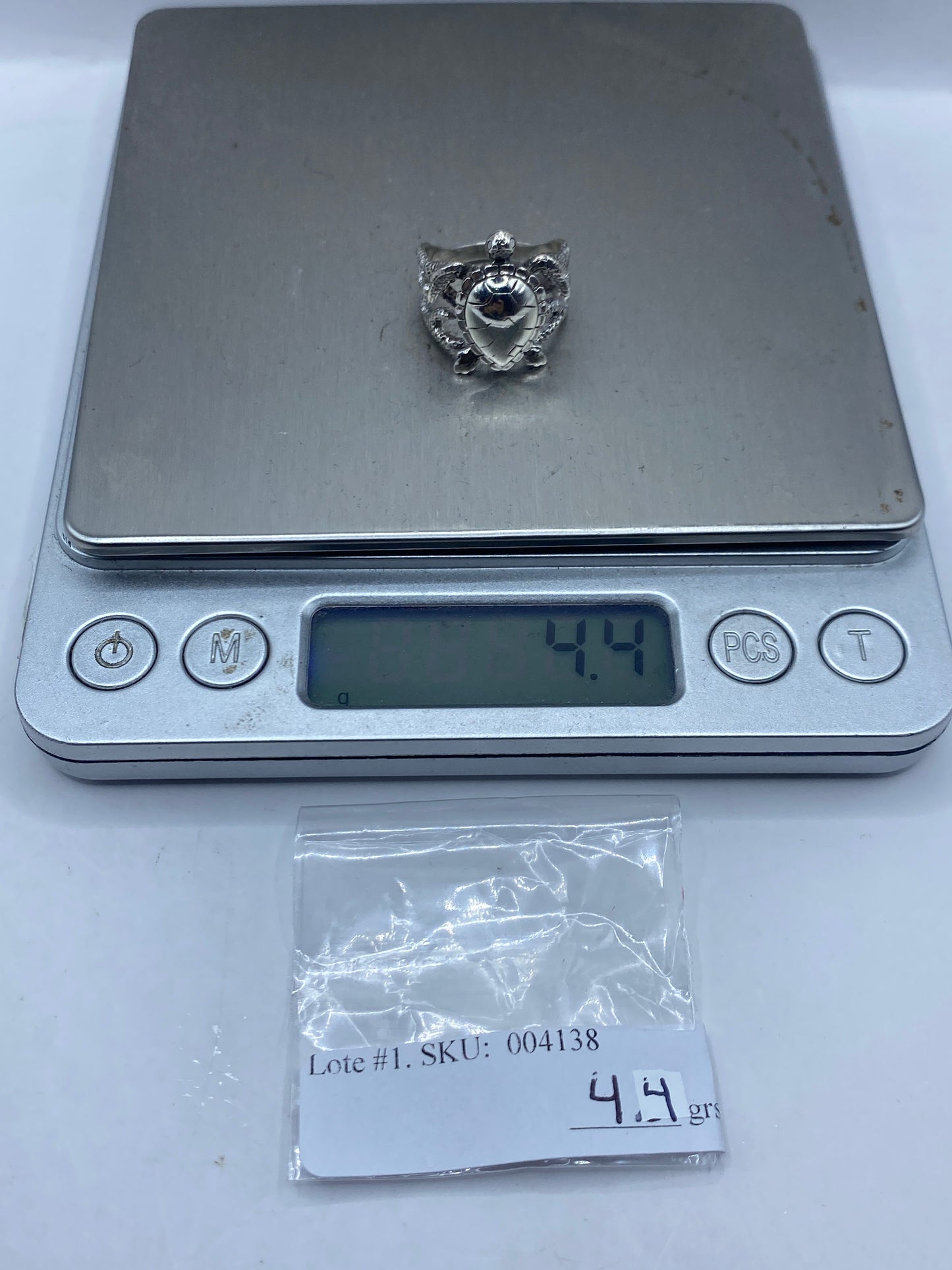 Anillo de Plata Tortuga Tallada — Étnico Taxco .950 — foto 6