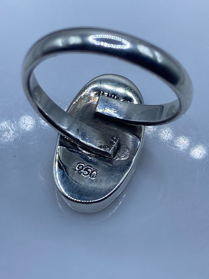 Anillo Ajustable Plata .950 Ópalo de Fuego Multicolor — foto 5