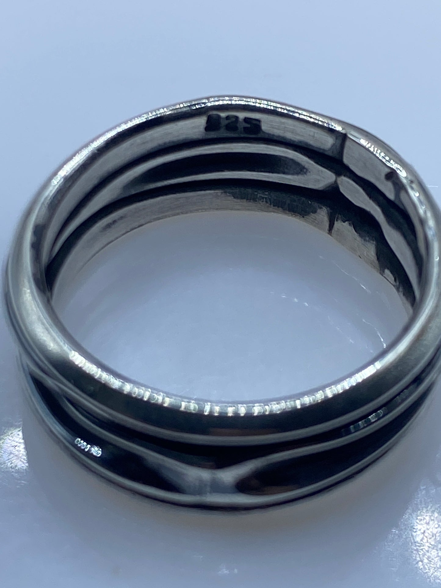 Anillo de Plata Bandas Superpuestas — Moderno Minimalista — foto 5
