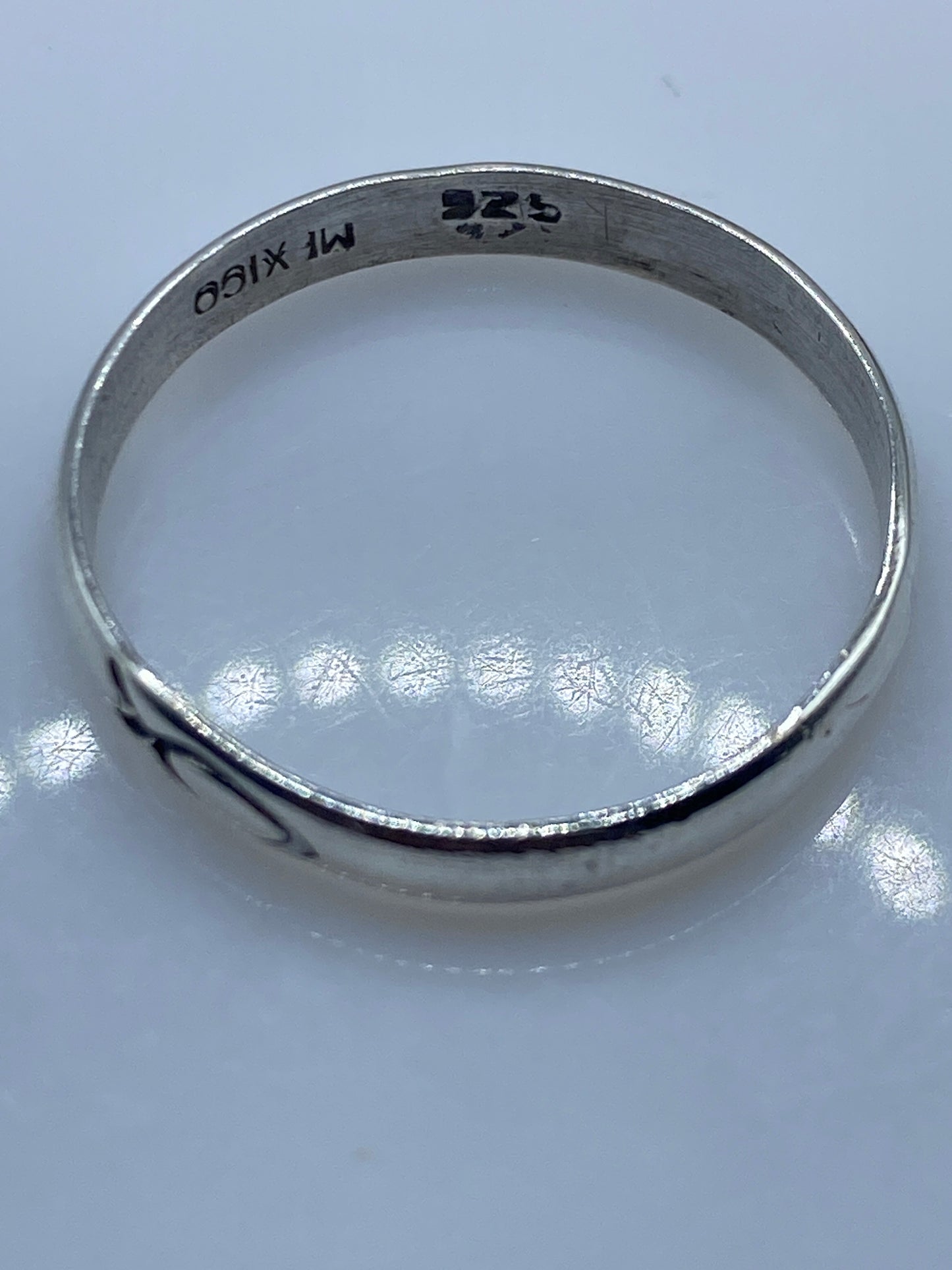 Anillo de Plata Banda Pulida Minimalista — Uso Diario — foto 5